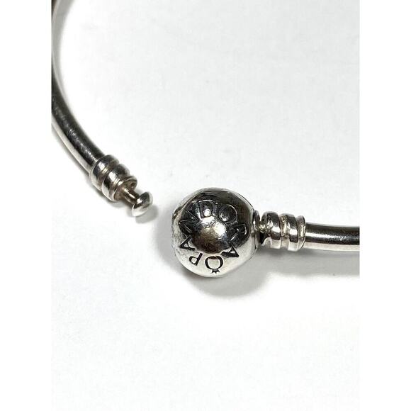 925 Pandora ALE Bangle Charm Bracelet Sterling Silver 7” 9.23g - Picture 2 of 10
